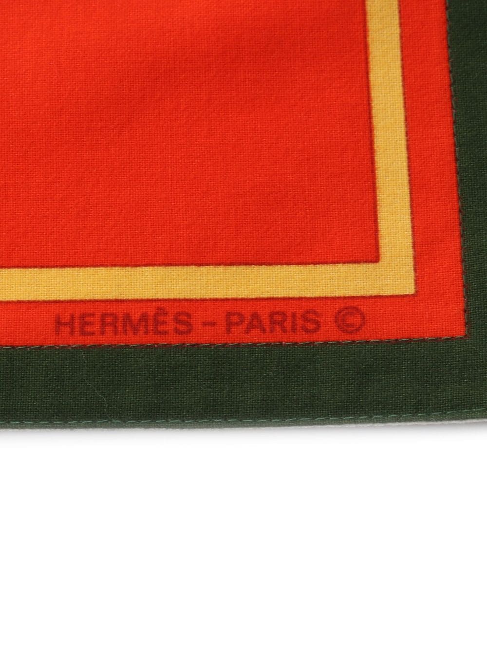 Hermès 2020s pre-owned vier servetten met bloemenprint - Veelkleurig