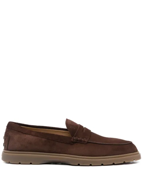 Tod's suede penny loafers