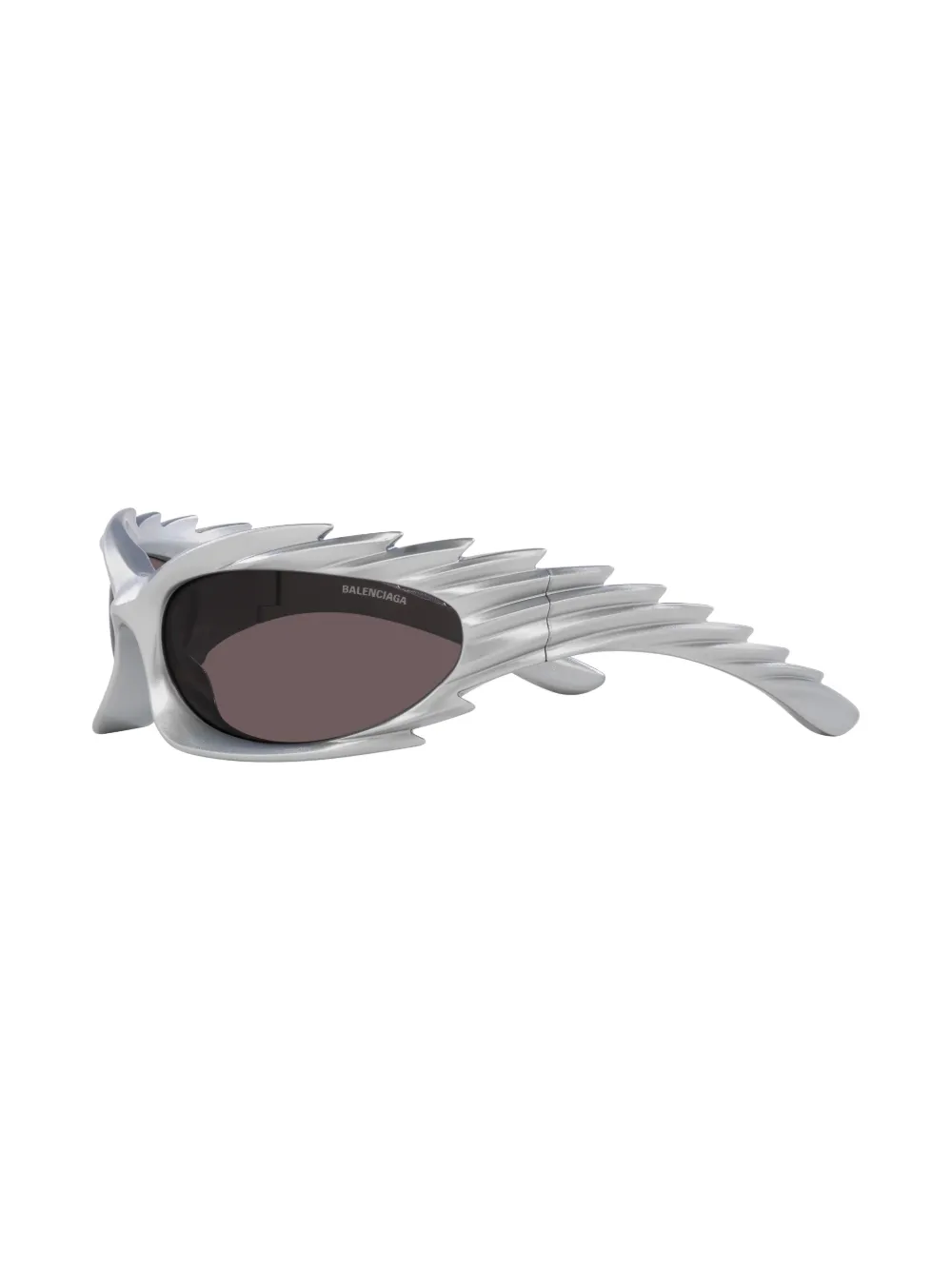 BALENCIAGA SPIKE OVAL-FRAME SUNGLASSES