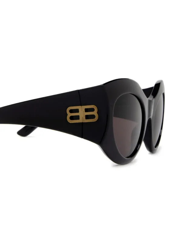 Balenciaga Eyewear ラウンドフレーム サングラス | ブラック 