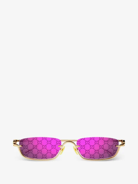Gucci Eyewear lentes de sol con armazón rectangular