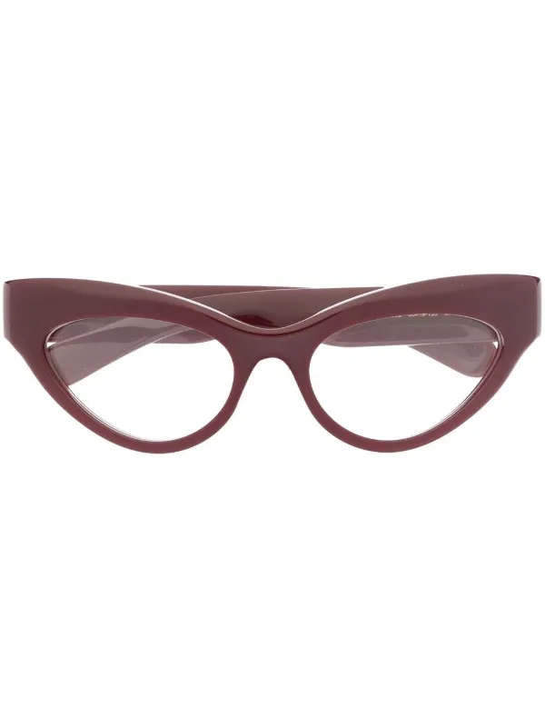 Gucci Eyewear cat eye Frame Glasses Red FARFETCH CA