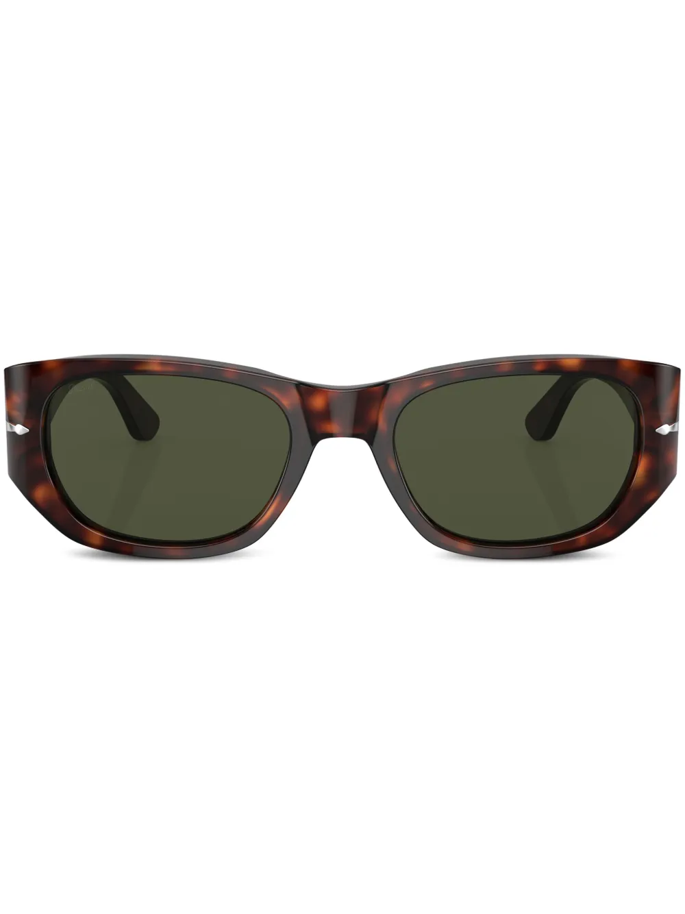 Persol tortoiseshell-effect oval-frame sunglasses | Green | Image 1