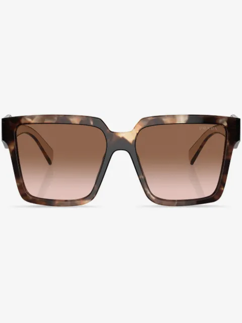 Prada Eyewear lentes de sol con armazón estilo carey