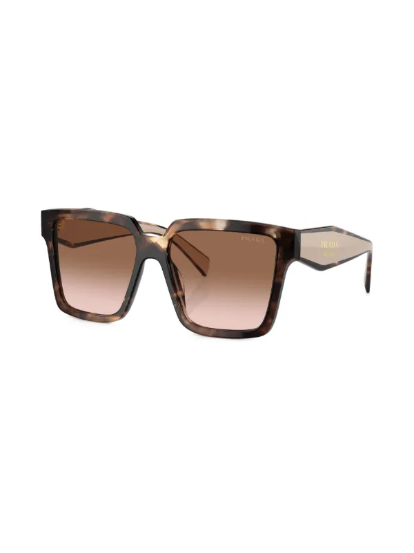 Prada Eyewear トータスシェル サングラス | グリーン | FARFETCH JP