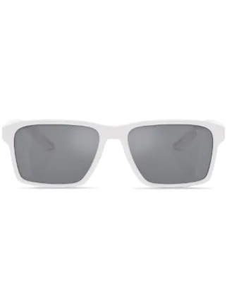 Prada Linea Rossa logo-print square-frame Sunglasses - Farfetch