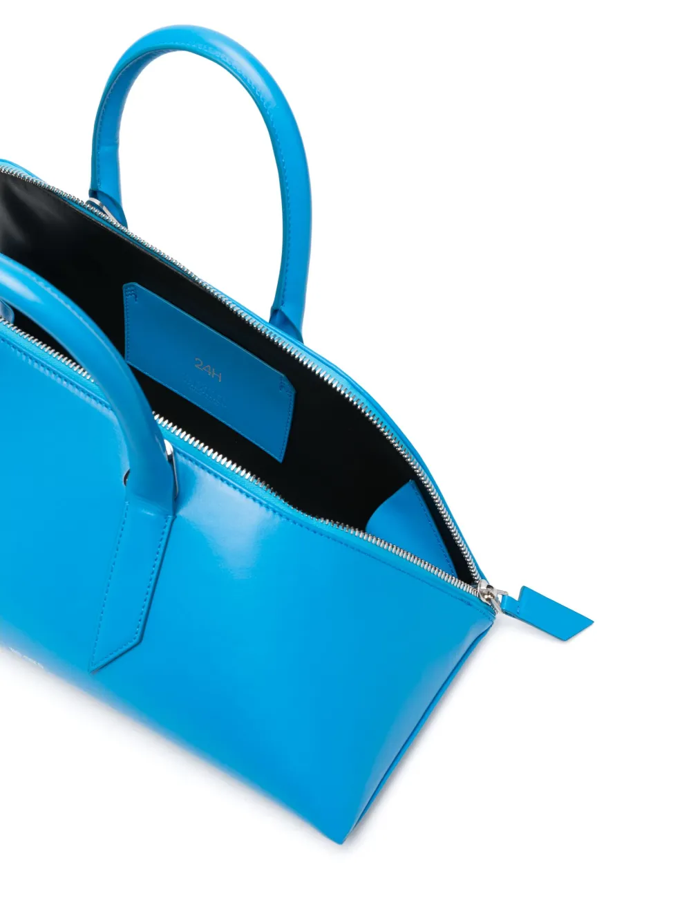 The Attico 24H leren shopper Blauw