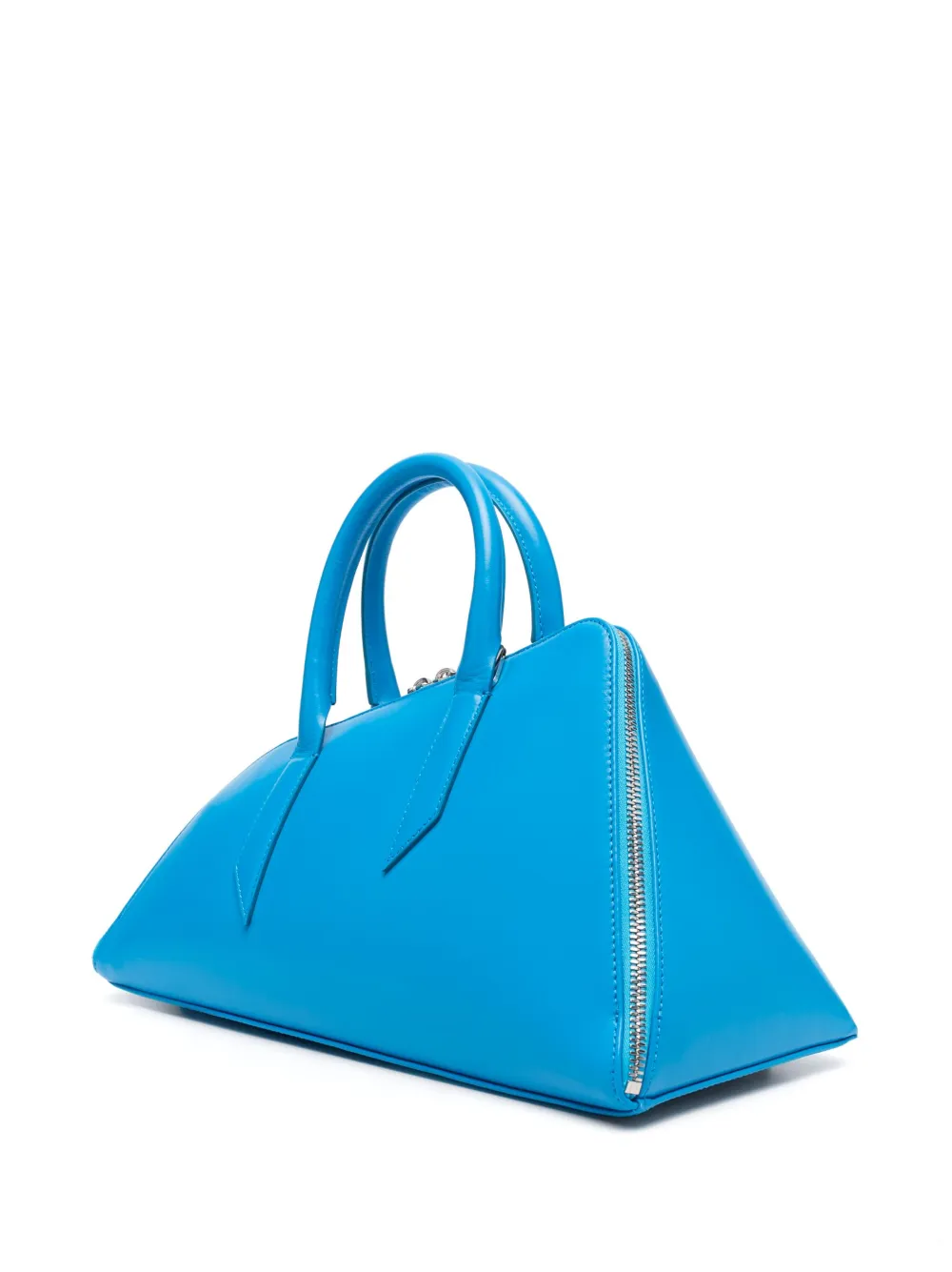 The Attico 24H leren shopper Blauw