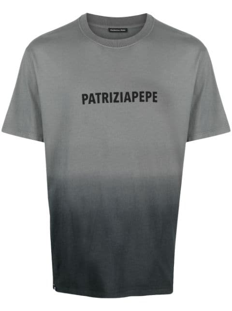Patrizia Pepe logo-print ombré cotton T-shirt