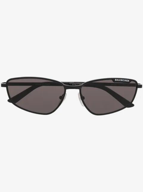 Balenciaga Eyewear logo-engraved rectangular-frame sunglasses