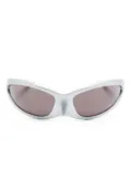 Balenciaga Eyewear Skin Cat tinted sunglasses - Silver