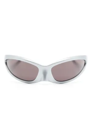 Gucci Eyewear インターロッキングG シールドサングラス | ホワイト