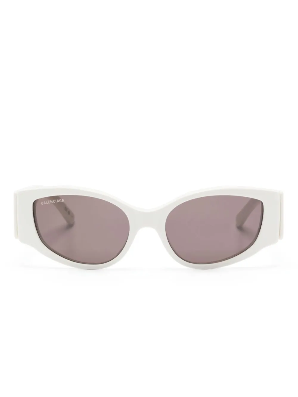 Balenciaga Eyewear logo-print oval-frame sunglasses Men