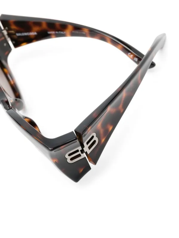 Balenciaga Eyewear Hourglass tortoiseshell-effect oversize  display picture 2