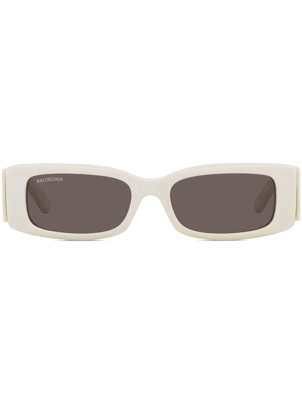 Balenciaga Rectangle-frame Tinted Sunglasses In Weiss