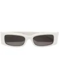 Balenciaga Eyewear rectangle-frame tinted sunglasses - White