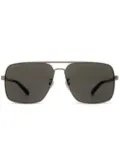Gucci Eyewear pilot-frame tinted sunglasses - Silver