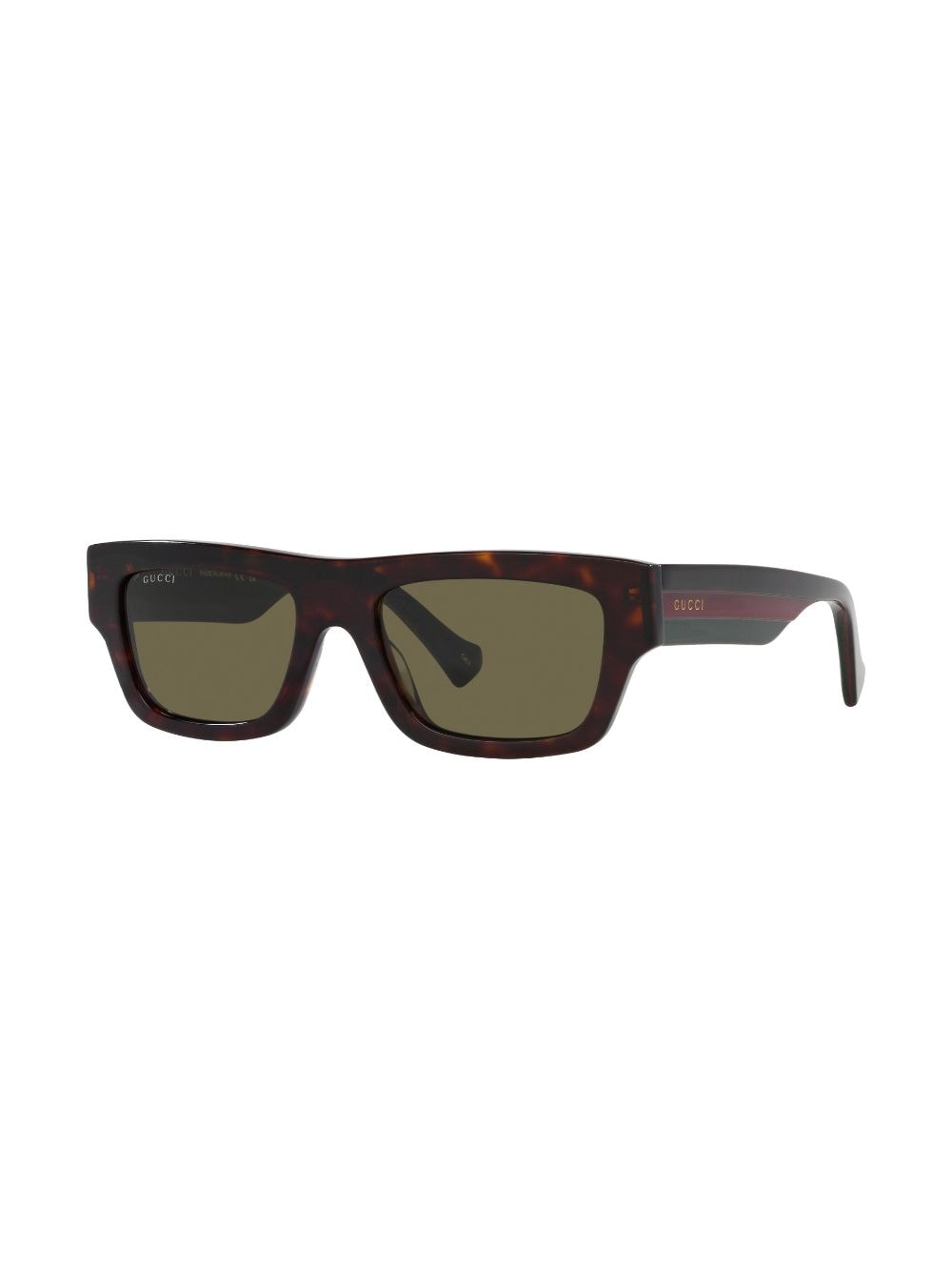 Gucci Eyewear 1301 rectangle-frame sunglasses - Bruin