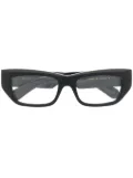 Gucci Eyewear logo-lettering cat-eye glasses - Black