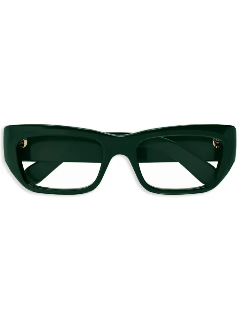 Gucci Eyewear logo-plaque rectangle-frame glasses
