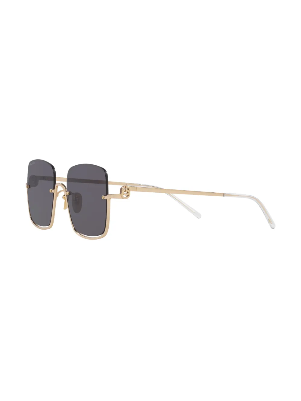 Gucci Grey Square Ladies Sunglasses Gg1279s 001 54 In Gold