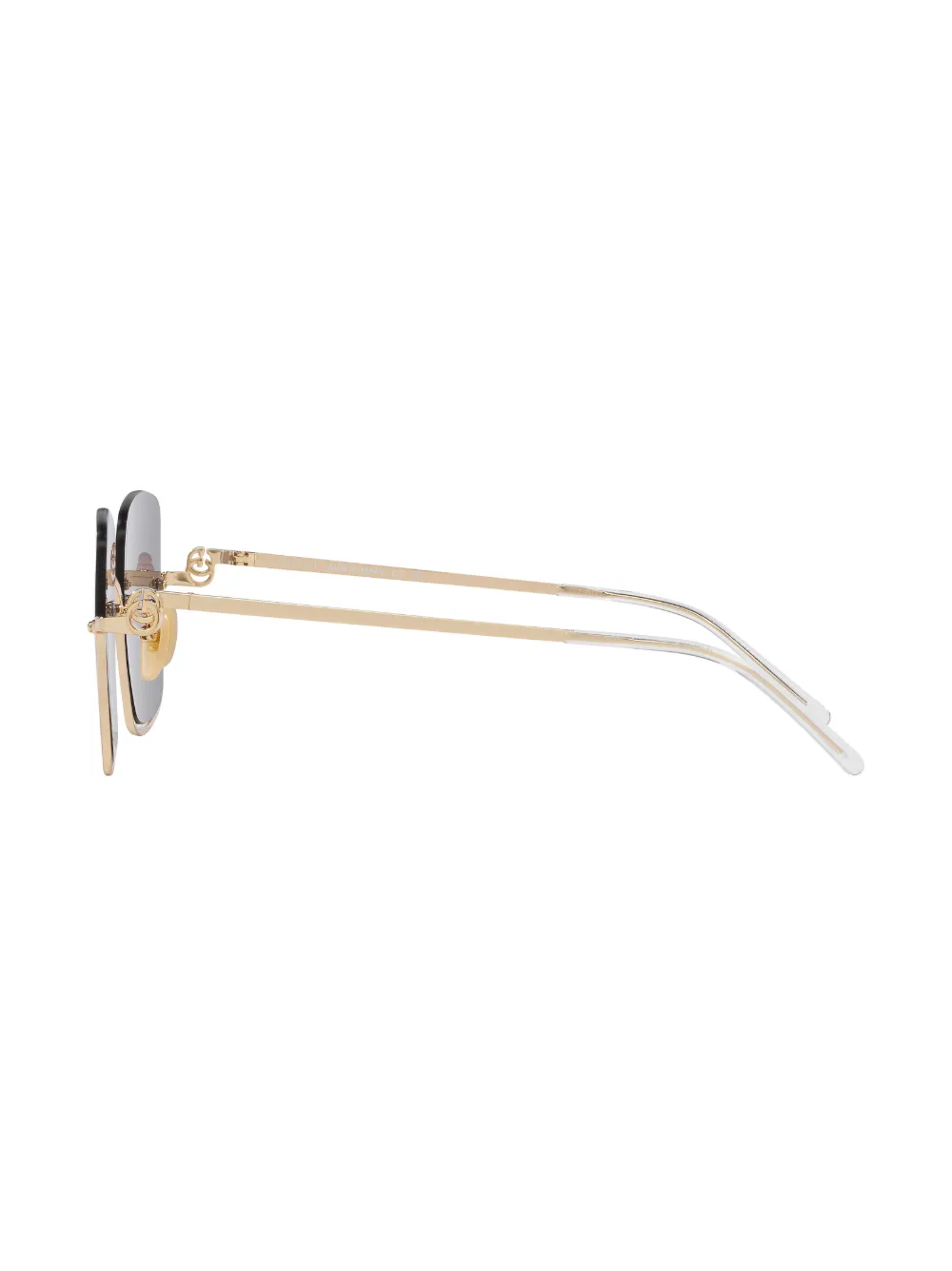 Gucci Grey Square Ladies Sunglasses Gg1279s 001 54 In Gold
