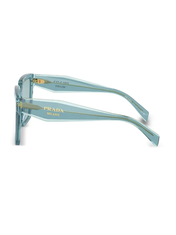 Prada Eyewear square-frame Tinted Sunglasses | Blue | FARFETCH