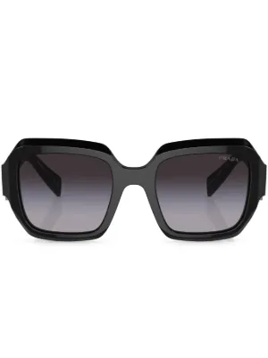 Dolce & Gabbana Eyewear ゼブラ スクエアフレーム サングラス
