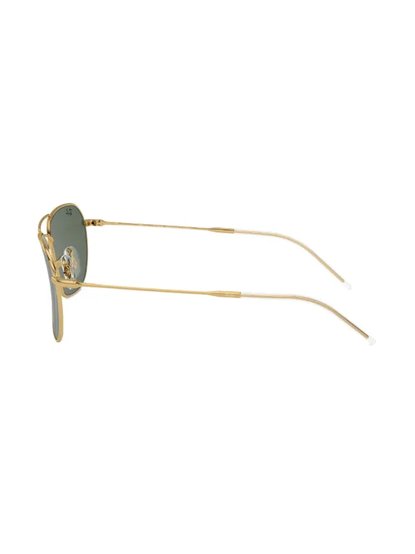 Ray-Ban Caravan Reverse Sunglasses | Gold | FARFETCH GE