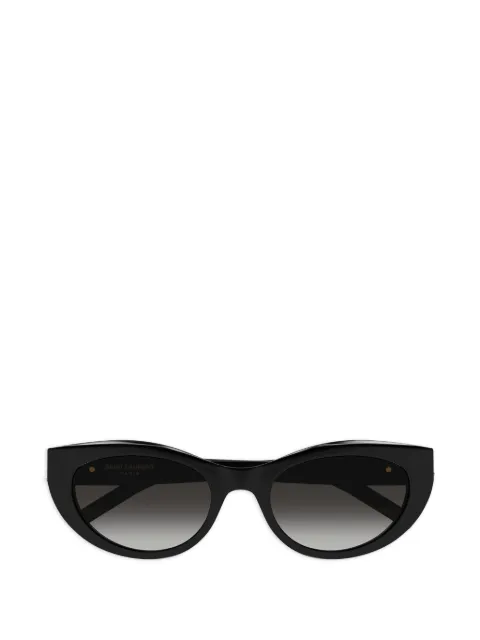 Saint Laurent Eyewear logo-plaque round-frame sunglasses