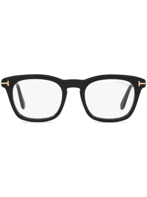 TOM FORD Eyewear logo-plaque square-frame glasses