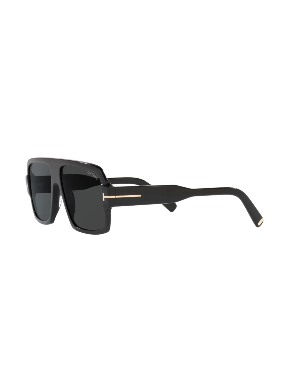 Shop Tom Ford Camden Pilot-frame Sunglasses In Black