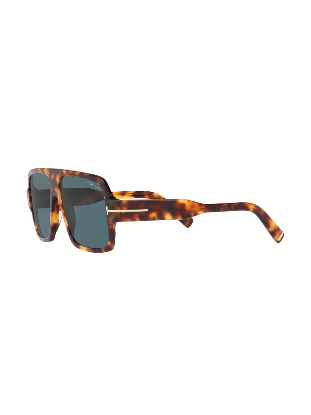 Shop Tom Ford Camden Pilot-frame Sunglasses In Green