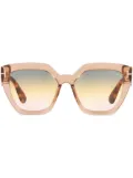 TOM FORD Eyewear Phoebe square-frame sunglasses - Brown