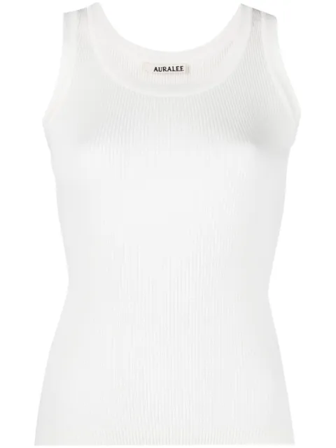 Auralee sleeveless cotton knitted top