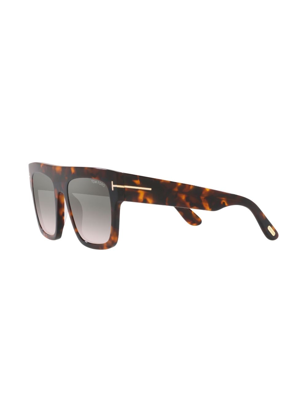 Shop Tom Ford Renne Square-frame Sunglasses In Green
