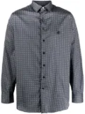 ETRO geometric-pattern long-sleeve shirt - Blue