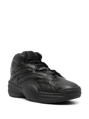 Alexander Wang◆ Puff leather ロゴ スニーカー puff pebble leather sneaker with logo in OPTIC WHITE