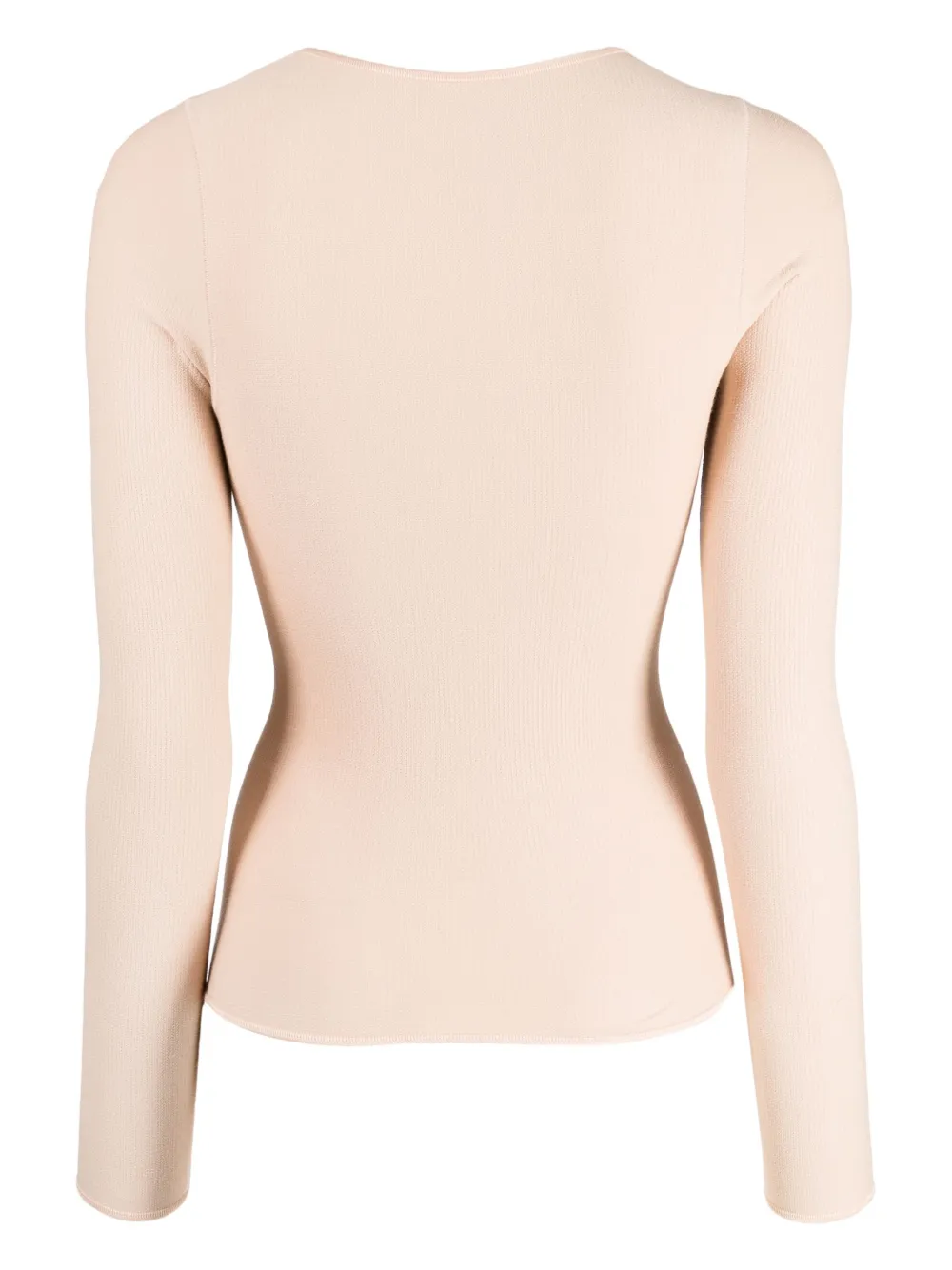 Baserange crew-neck cotton sweatshirt - Beige