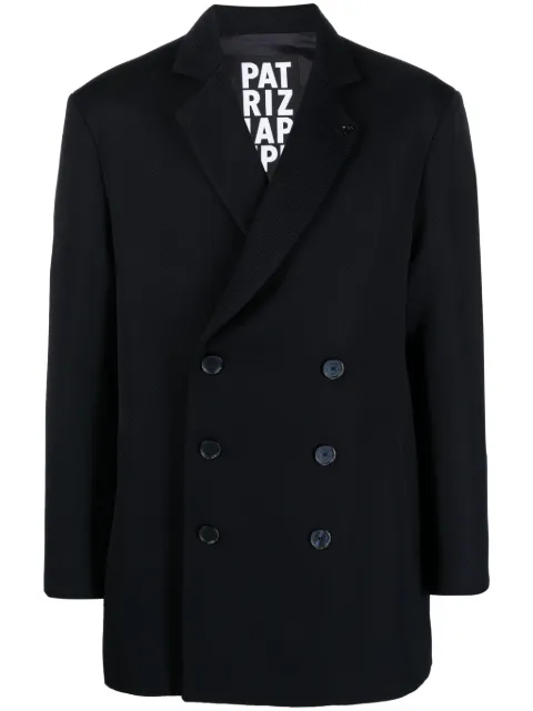 Patrizia Pepe blazer con solapa de muesca y doble botonadura
