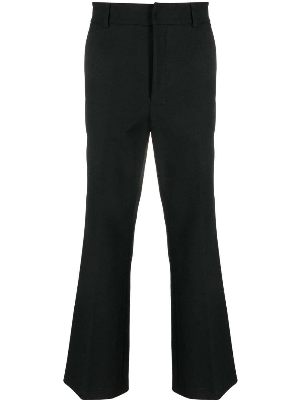 long slim-cut trousers