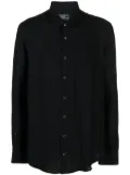 Patrizia Pepe long-sleeved twill shirt - Black