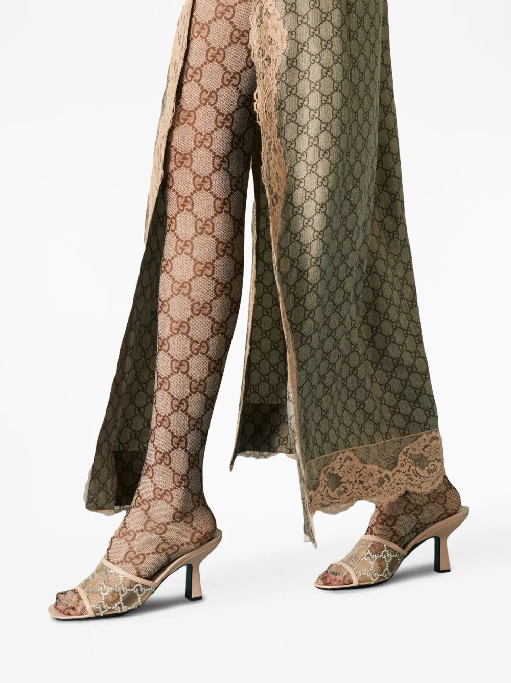 Gucci 85mm GG Supreme-crystal Mules - Farfetch