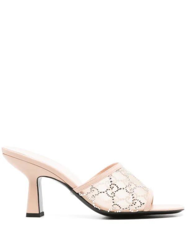 Gucci Mules Mit Strass 76mm - Farfetch