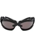 Balenciaga Eyewear Spike biker-style sunglasses - Black