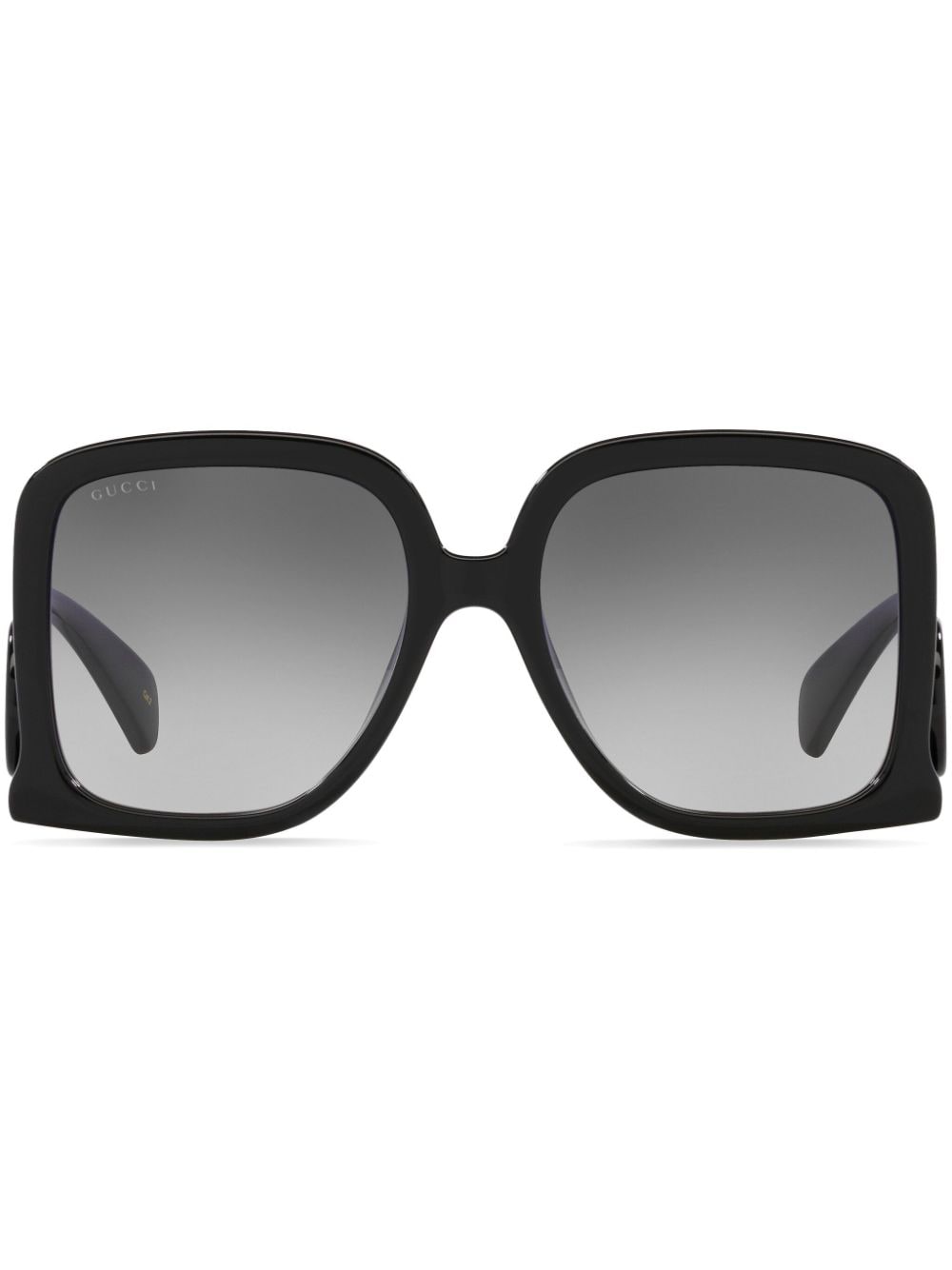 Gucci Interlocking G Square-frame Sunglasses In Schwarz