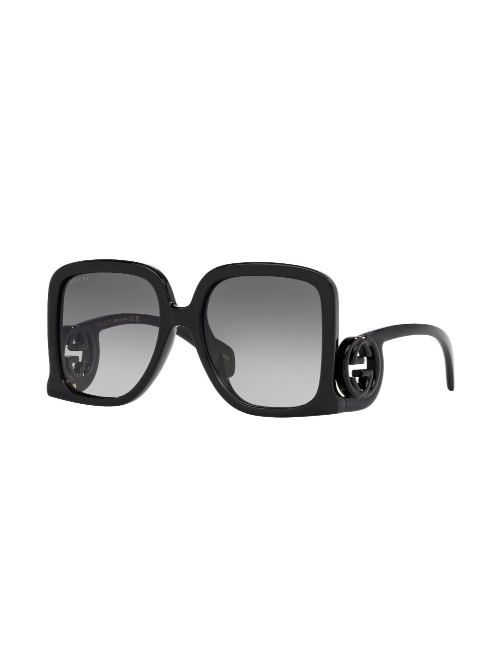 Gucci Eyewear Interlocking-G oversize-frame sunglasses - Zwart