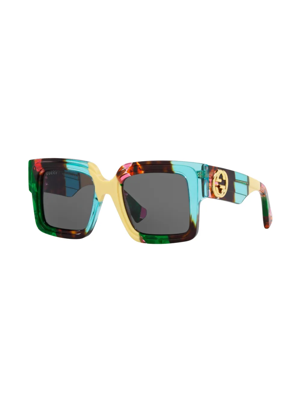 Gucci Eyewear colour-block square-frame sunglasses | Image 2