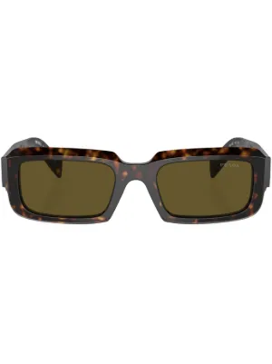 Prada Eyewear プラダ シンボル オーバルサングラス | ブラウン
