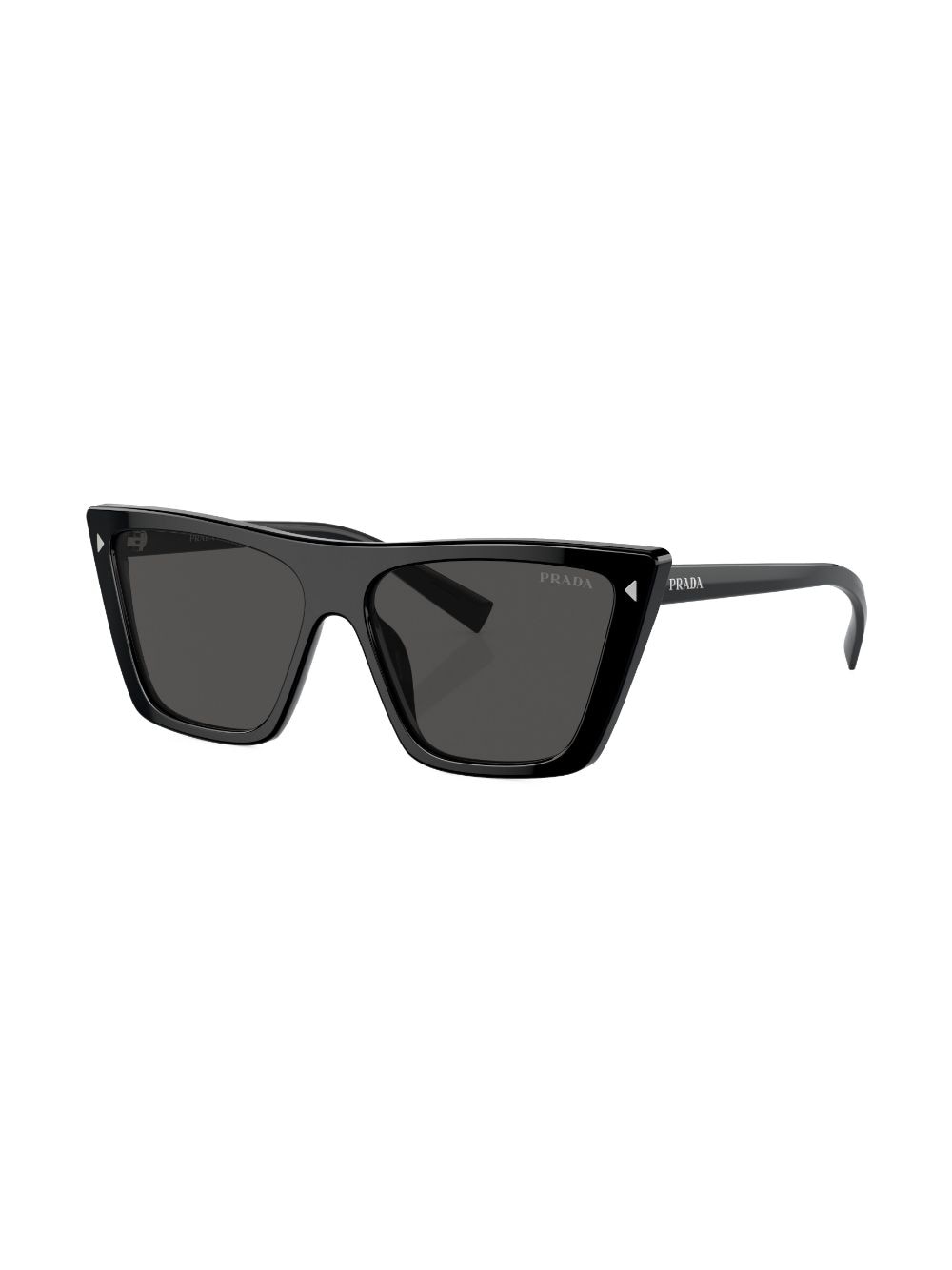 Shop Prada Square-frame Tinted Sunglasses In Black